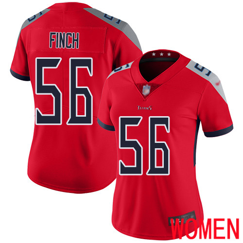 Tennessee Titans Limited Red Women Sharif Finch Jersey NFL Football #56 Inverted Legend->tennessee titans->NFL Jersey